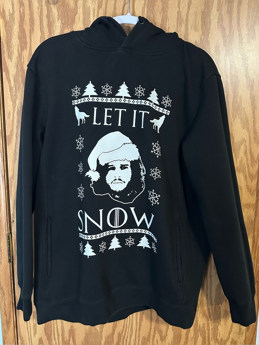 Men’s Size XL John Snow Let It Snow Winter Christmas Hoodie